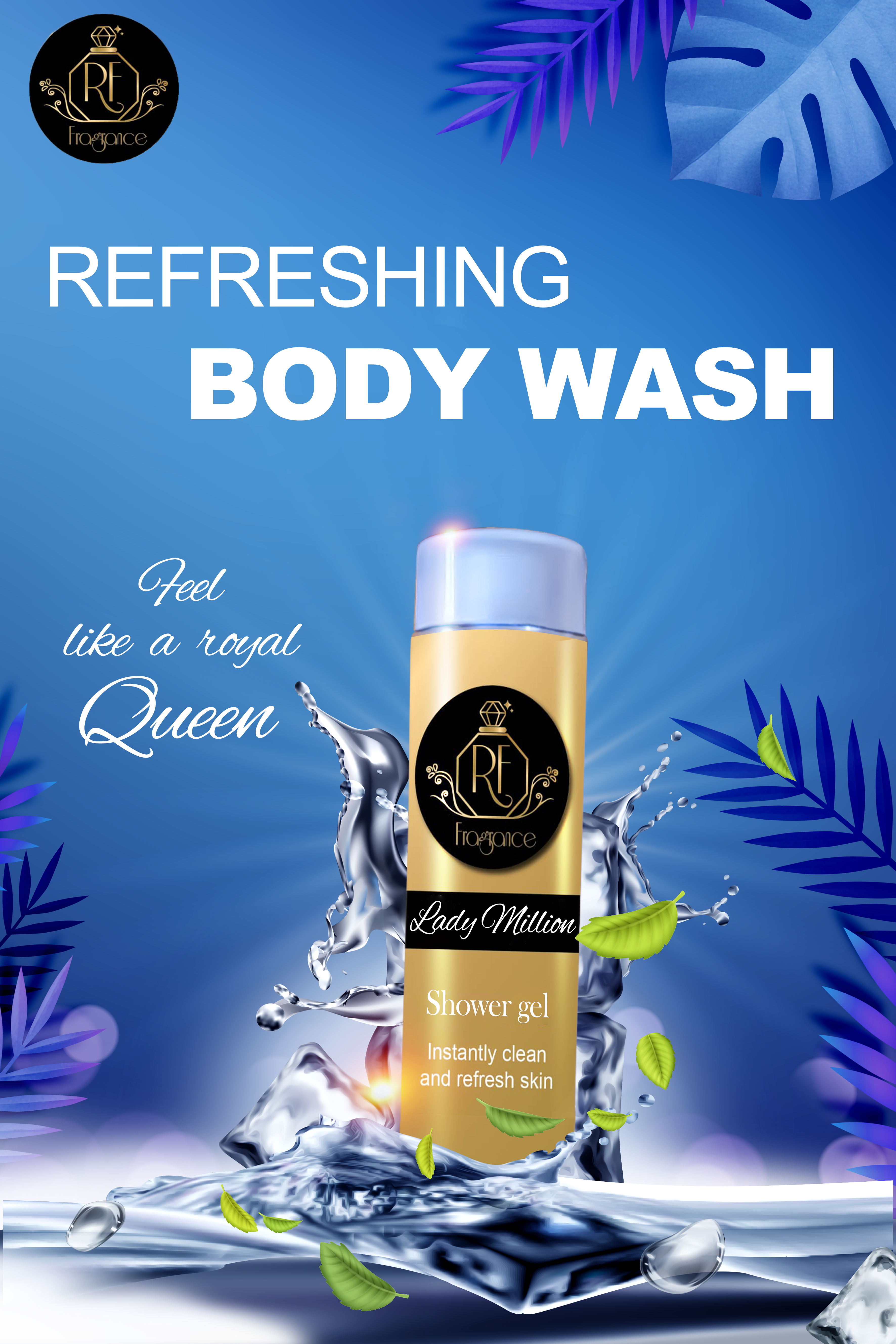 rose shower gel